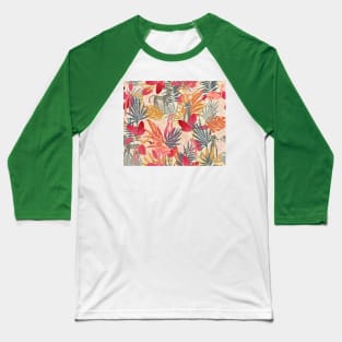 Tropical Jungle (pink) Baseball T-Shirt